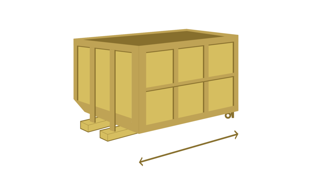 Small Size Roll Off Dumpster