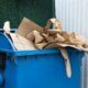 Waste Bin Full Of Garbage