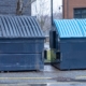 Large Blue Commercial Dumpsters